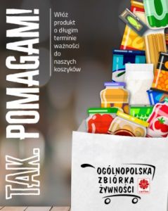 Czytaj więcej: XX jubileuszowa Zbiórka Żywności: Tak, Pomagam! 
